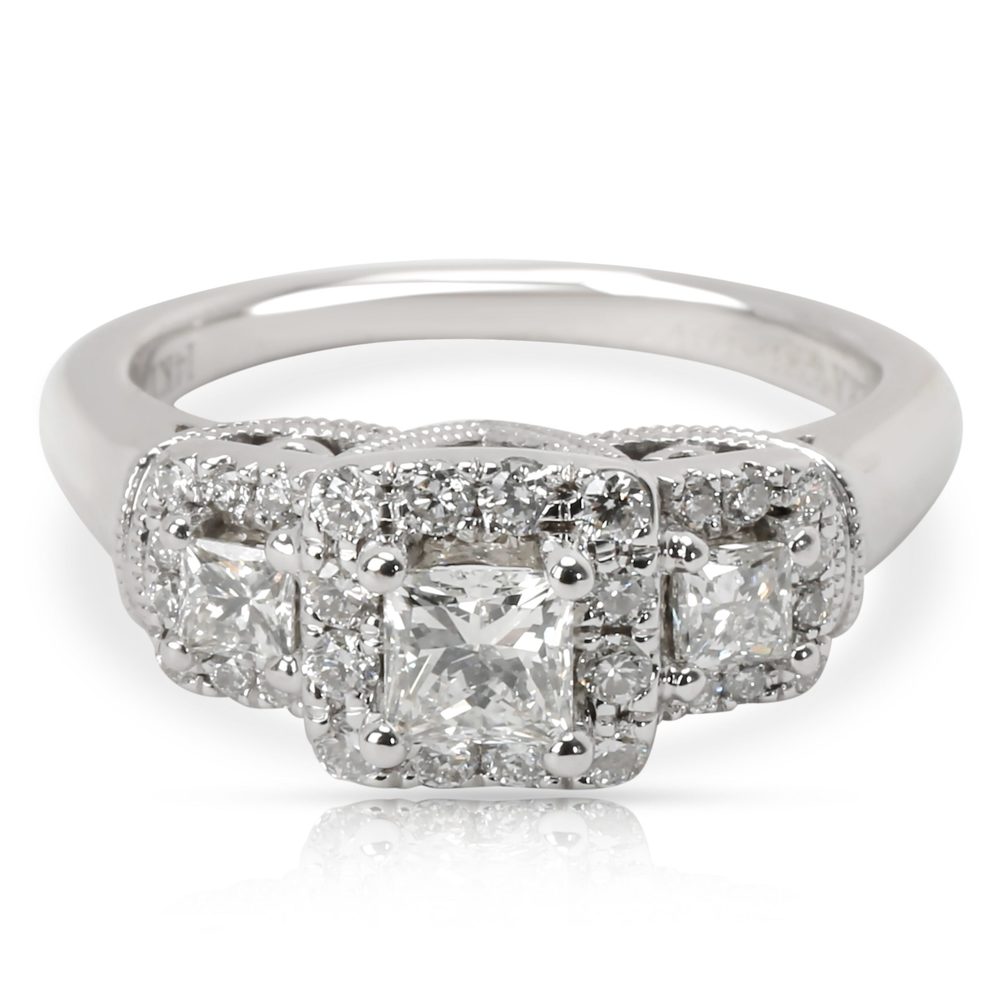 Vera Wang Love Collection Diamond Engagement Ring in 14K White Gold 0.75 CTW